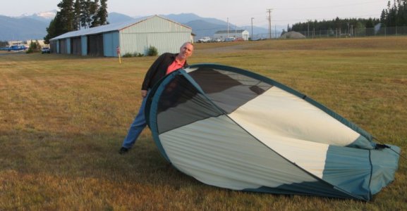 0233 Collapsing Tent (better than us stuffed in the plane)