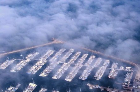 0433 Foggy Harbor Boats