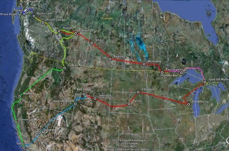 GPS Tracks With Airports