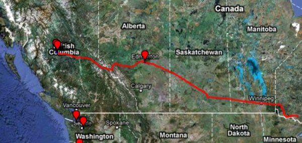 Track West to Burns Lk