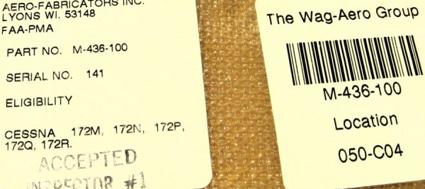 Main Fairing Tags Main Fairing Tags