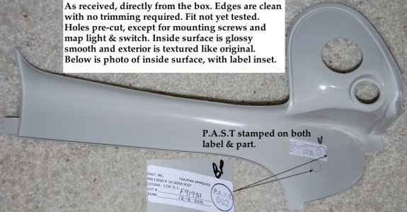 LH Door Post P.A.S.T. - inside