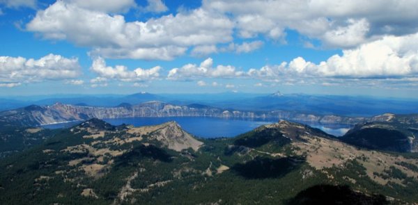 3770 Crater Lake & Distant Peaks