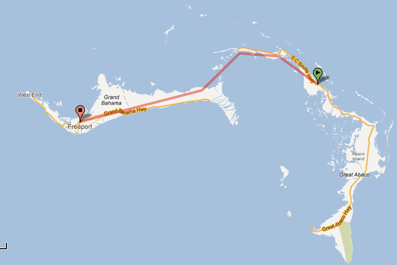 Freeport -> Treasure Cay