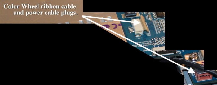  Color Wheel Circuit Board Plugs