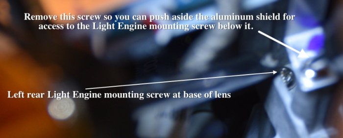 Light Engine Left Rear Screw