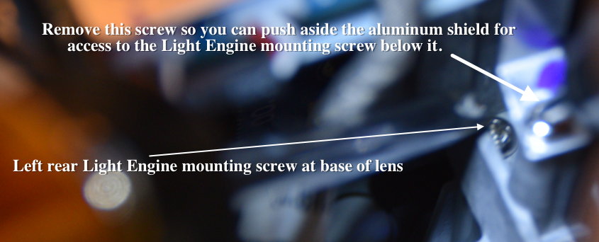 Light Engine Left Rear Screw