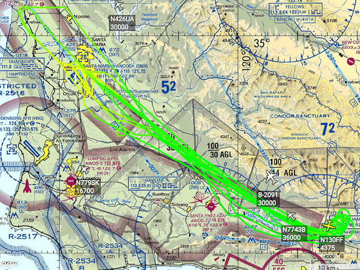 Rey Fire C-130 Track